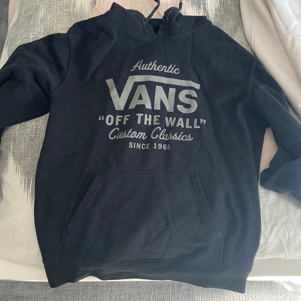 Black Vans Hoodie used size Medium